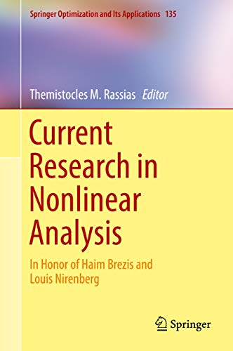 Nonlinear Learning Book Current Research in Nonlinear Analysis: In Honor of Haim Brezis and ...