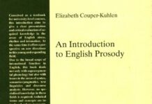An Introduction to English Prosody by Elizabeth Couper-Kuhlen (PDF)