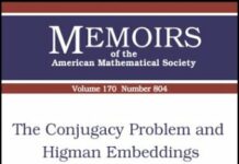 The Conjugacy Problem and Higman Embeddings (Memoirs of the American Mathematical Society) by A. Yu Ol’shanskii (PDF)