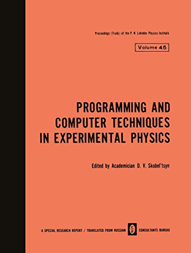 Programming and Computer Techniques in Experimental Physics (The ...