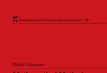Mathematical Methods of Many-Body Quantum Field Theory (Chapman & Hall/CRC Research Notes in Mathematics Series) 1st Edition by Detlef Lehmann (PDF)