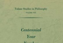 Centennial Year Number (Tulane Studies in Philosophy Book 8) 1959th Edition by James K. Feibleman (PDF)